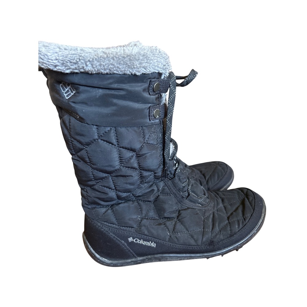 Columbia Minx Mid II Winter Boots Womens 8 Black Waterproof Insulated - Picture 2 of 6